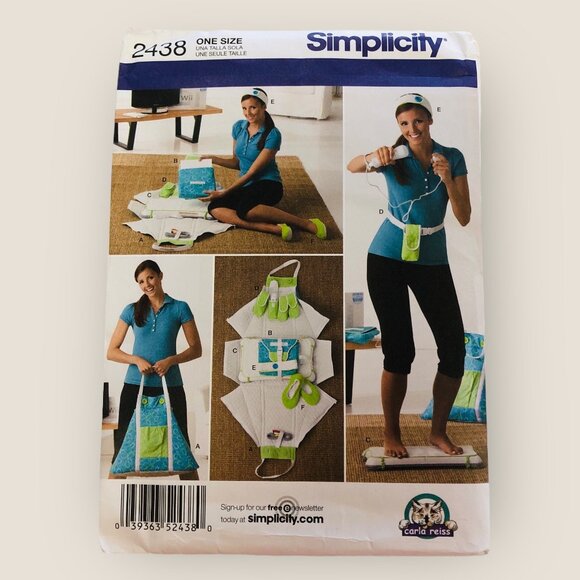 Simplicity Sewing Pattern 2438 Fitness Game Accessories & Slippers - Picture 1 of 2